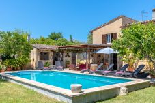 Zona piscina, barbacoa, jardín con terraza cubierta